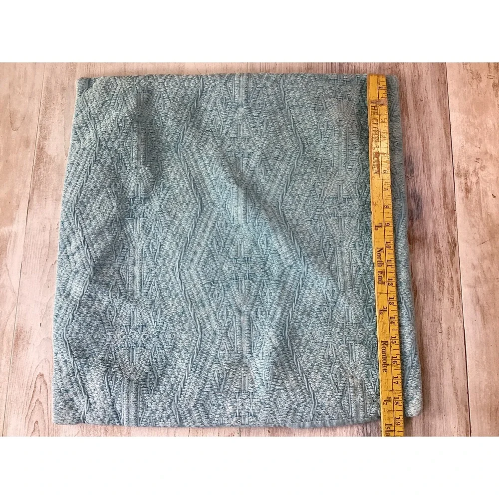 Pier 1 Pier One Blue Tribal Loomed Design Throw Pillow Case 18x18‎